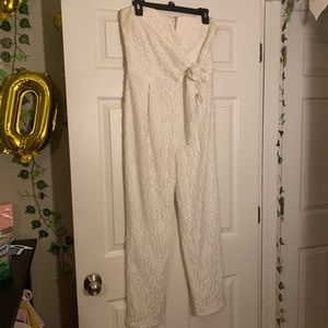 White/cream colored jumpsuit